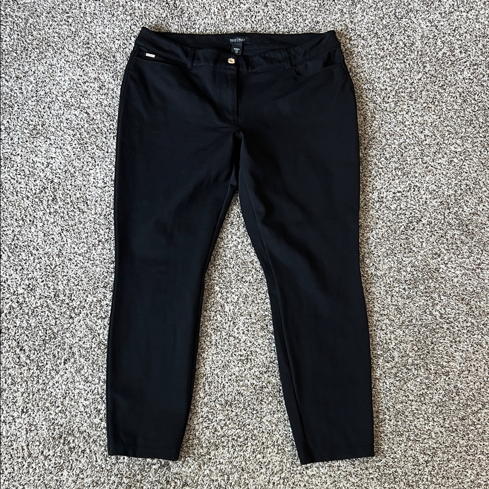 WH|BM Black Skinny Leg Pants